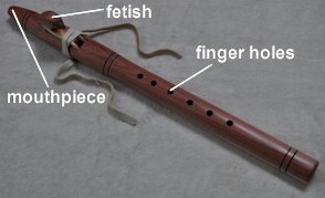 Pentatonic flute finger holes